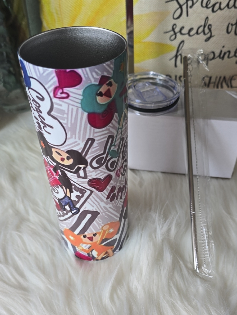 Cute Travel Tumbler Off BRAND NWT - Picture 7 of 8